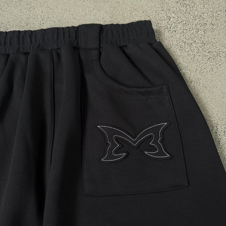 Mertra Butterfly Logo Wide Leg Pants Black - 24