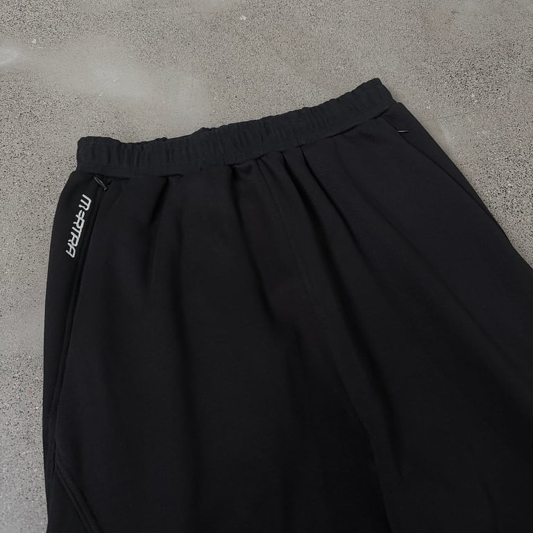 Mertra Butterfly Logo Wide Leg Pants Black - 8