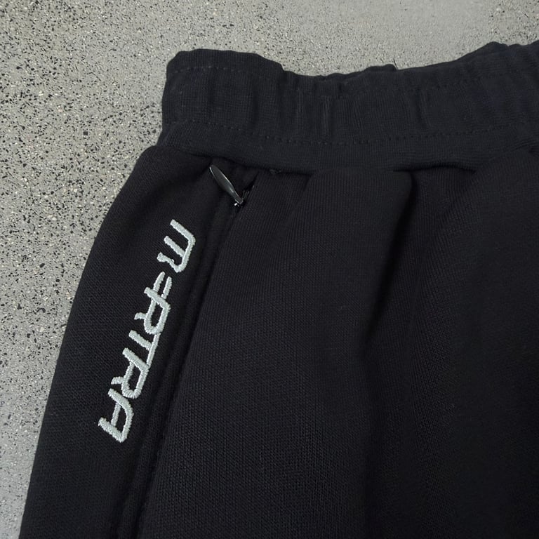 Mertra Butterfly Logo Wide Leg Pants Black - 9