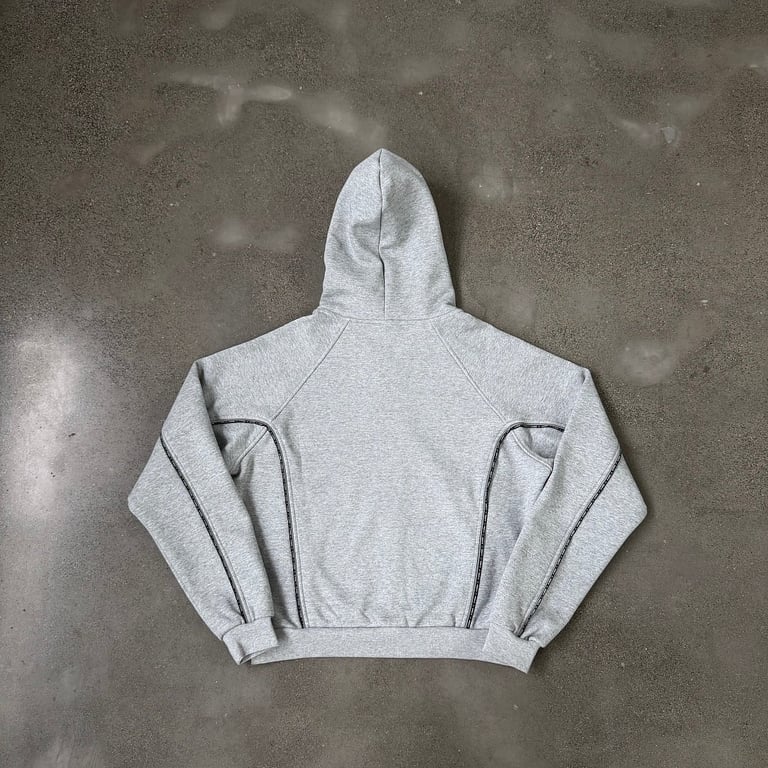 Mertra Piping Zip Hoodie Grey - 27