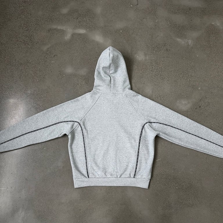Mertra Piping Zip Hoodie Grey - 29