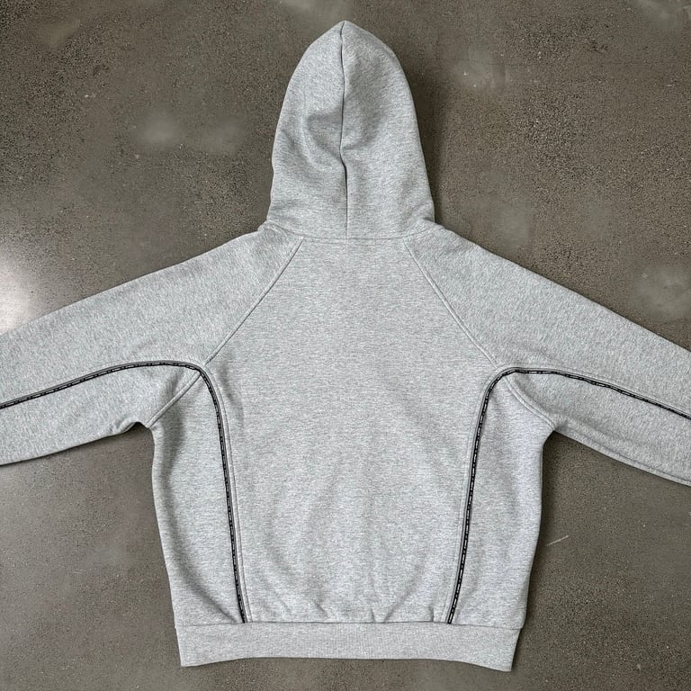 Mertra Piping Zip Hoodie Grey - 31