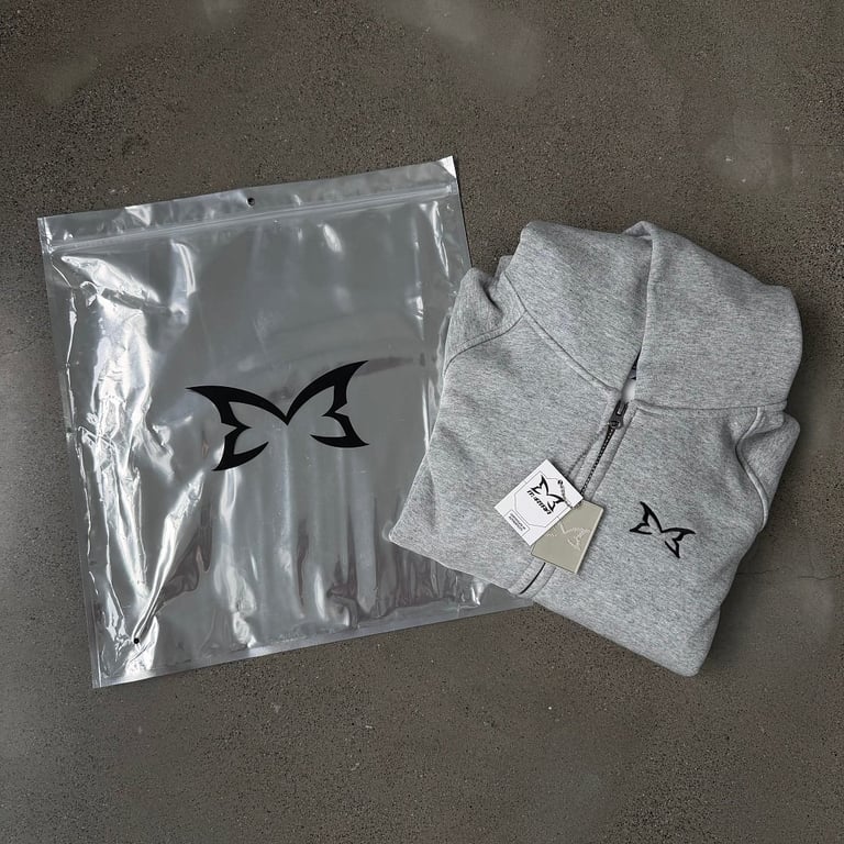 Mertra Piping Zip Hoodie Grey - 6