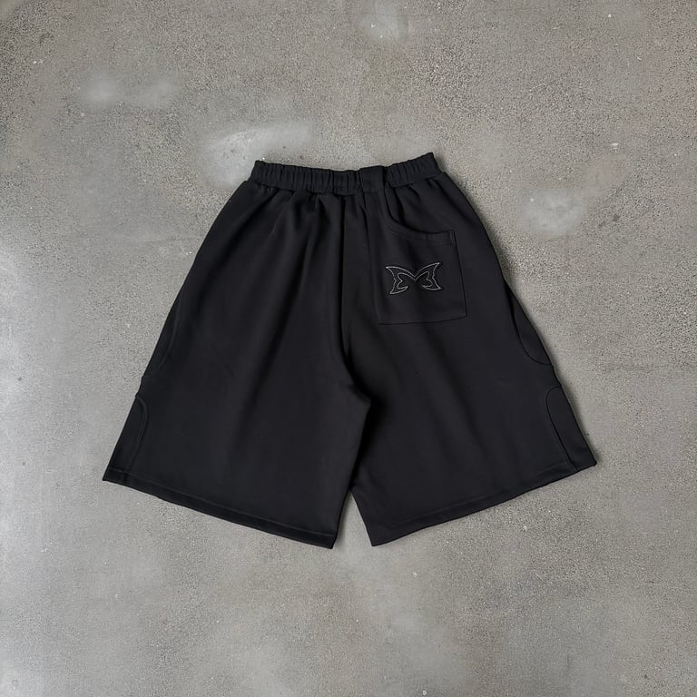 Mertra Butterfly Logo Shorts Black - 18