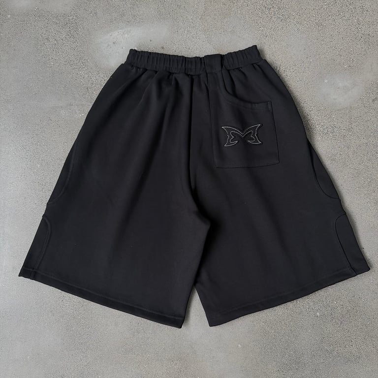 Mertra Butterfly Logo Shorts Black - 19