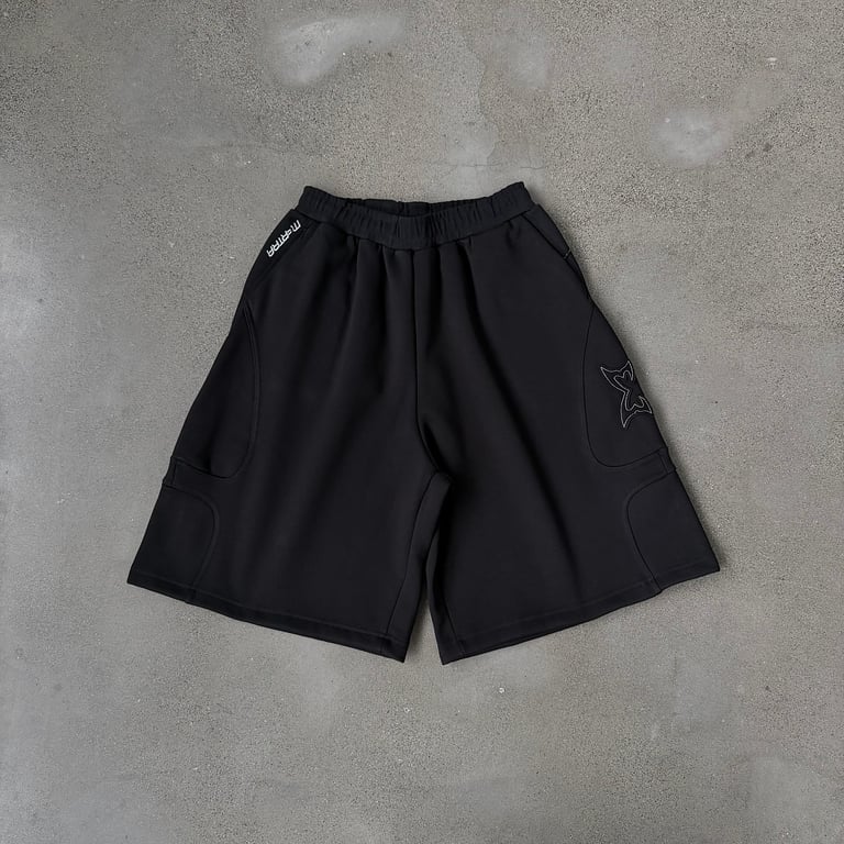 Mertra Butterfly Logo Shorts Black - 6