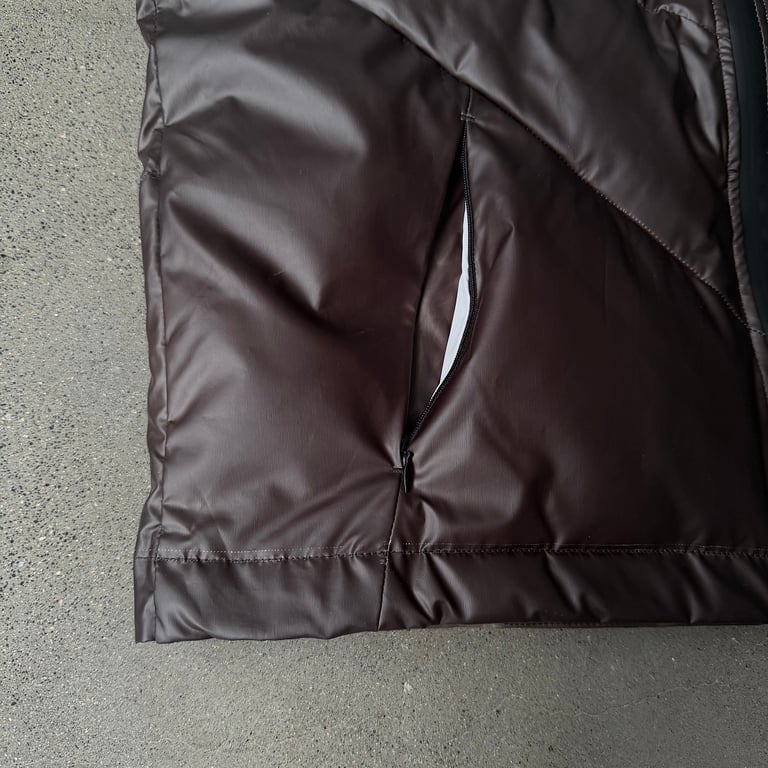 Mertra Handprint Puffer Jacket Brown - 13