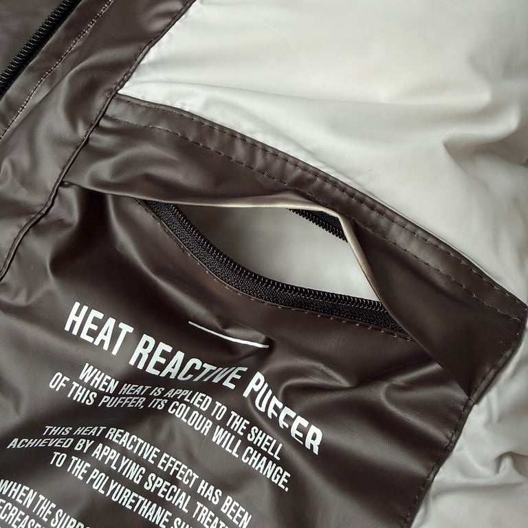 Mertra Handprint Puffer Jacket Brown - 19