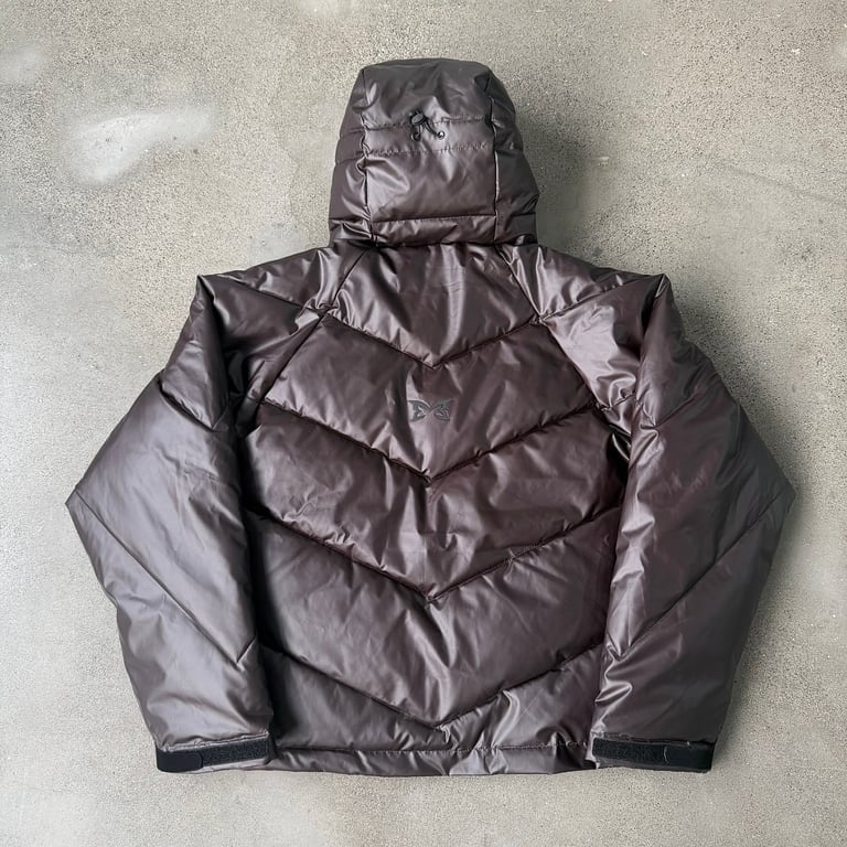 Mertra Handprint Puffer Jacket Brown - 24