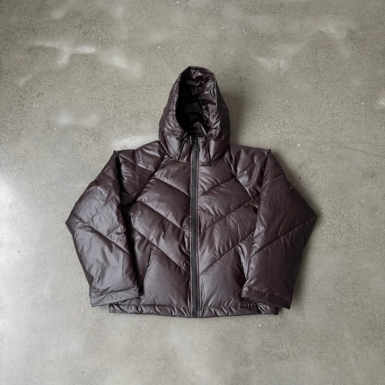 Mertra Handprint Puffer Jacket Brown - 5