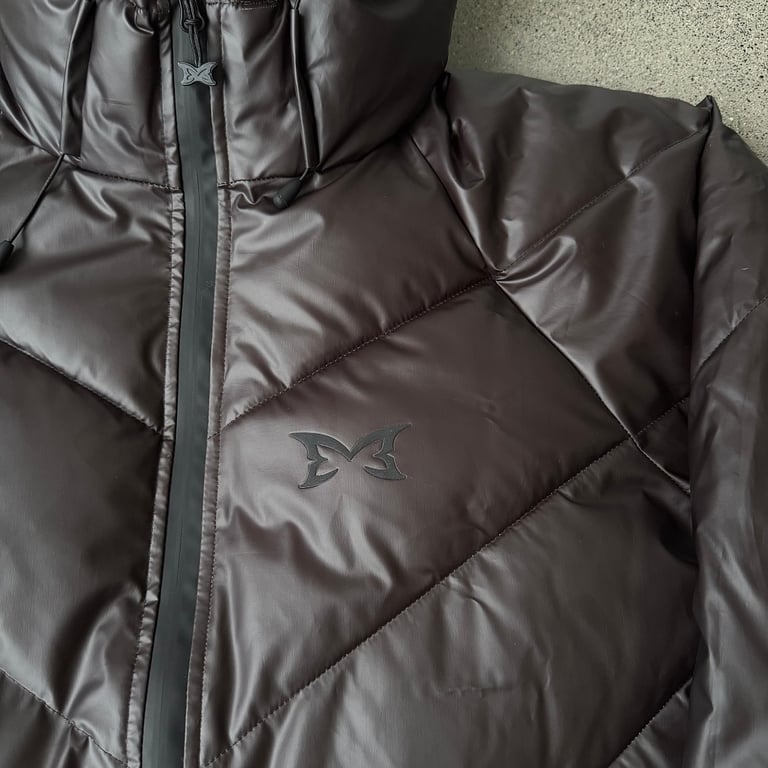 Mertra Handprint Puffer Jacket Brown - 10