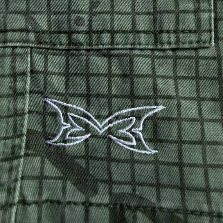 Vescartes Grid Camo Cargo Shorts Green - 12