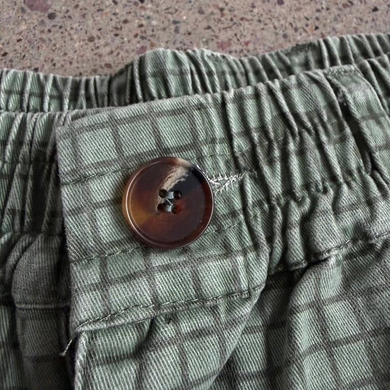 Vescartes Grid Camo Cargo Shorts Green - 14