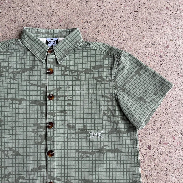 Mertra Grid Camo Short Sleeve Shirt - 11