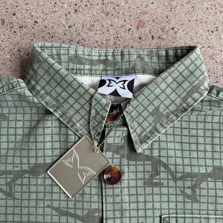 Mertra Grid Camo Short Sleeve Shirt - 8