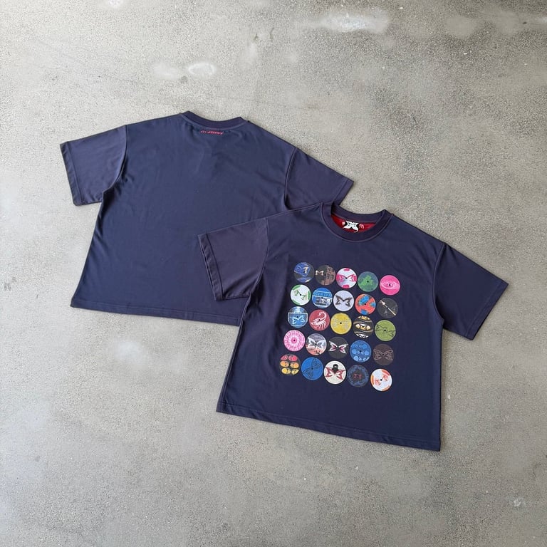 Mertra Graphic Circles T-Shirt Navy - 21