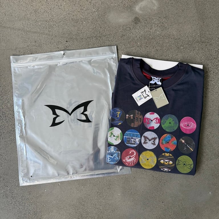 Mertra Graphic Circles T-Shirt Navy - 4
