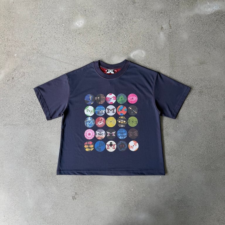 Mertra Graphic Circles T-Shirt Navy - 5