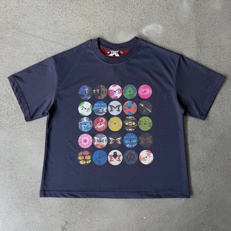 Mertra Graphic Circles T-Shirt Navy - 6