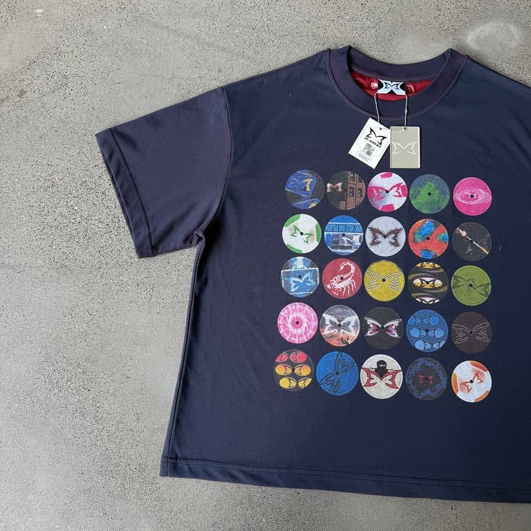 Mertra Graphic Circles T-Shirt Navy - 7
