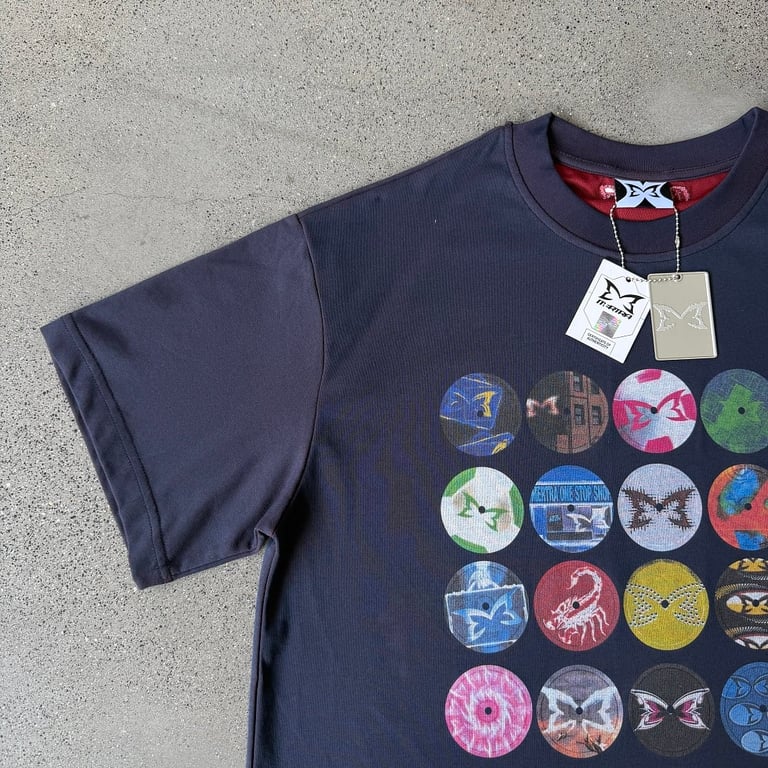 Mertra Graphic Circles T-Shirt Navy - 8