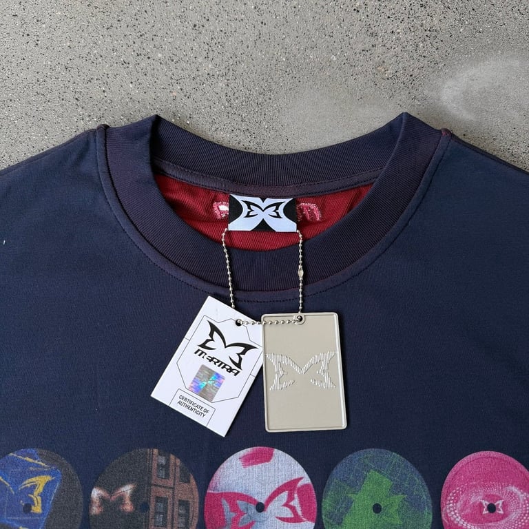 Mertra Graphic Circles T-Shirt Navy - 10