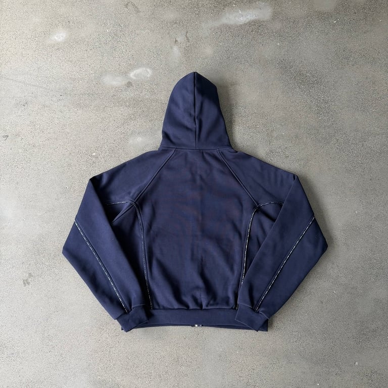 Mertra Logo Zip-Up Hoodie Navy - 18