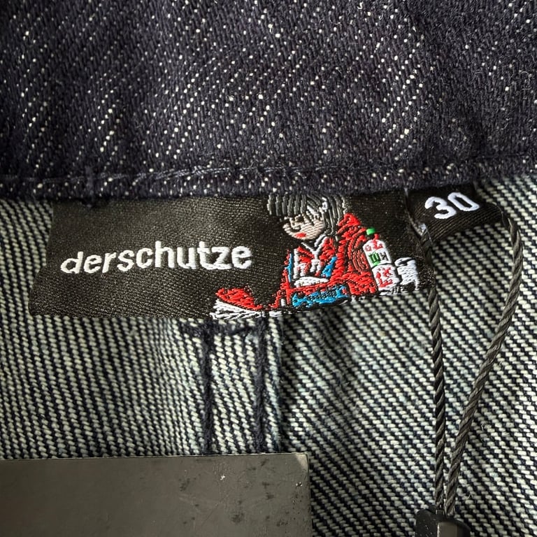 Derschutze Indigo Raw Denim Geisha Embroidery Jeans - 11