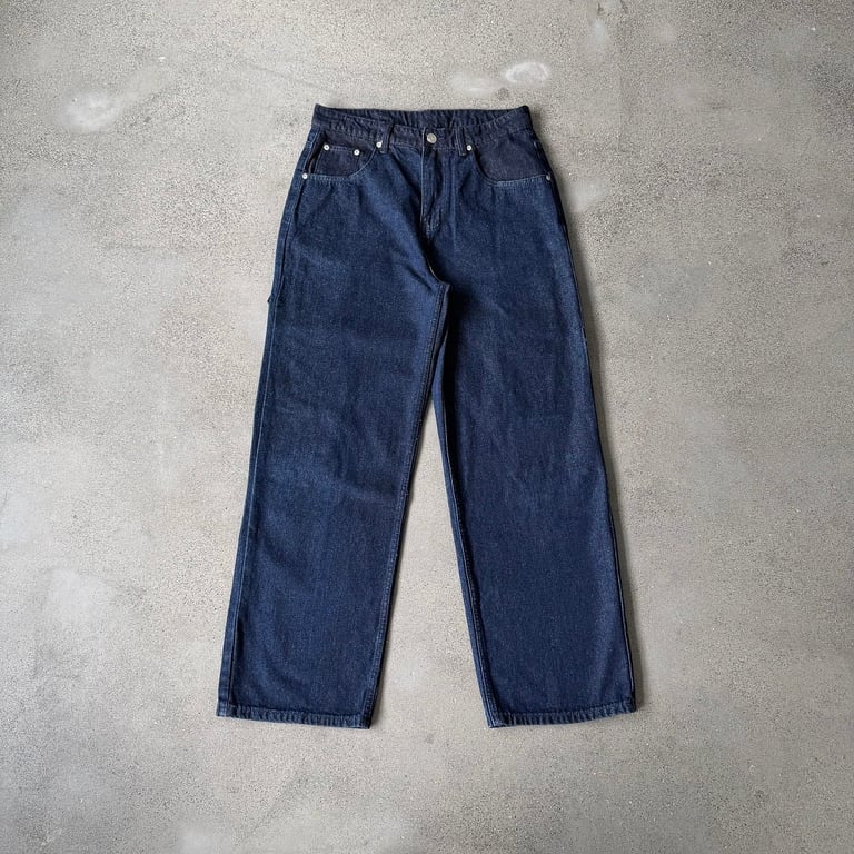 Derschutze Indigo Raw Denim Geisha Embroidery Jeans - 5