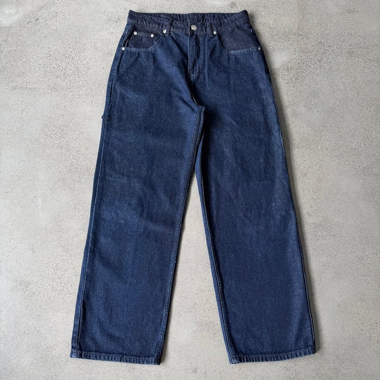 Derschutze Indigo Raw Denim Geisha Embroidery Jeans - 6
