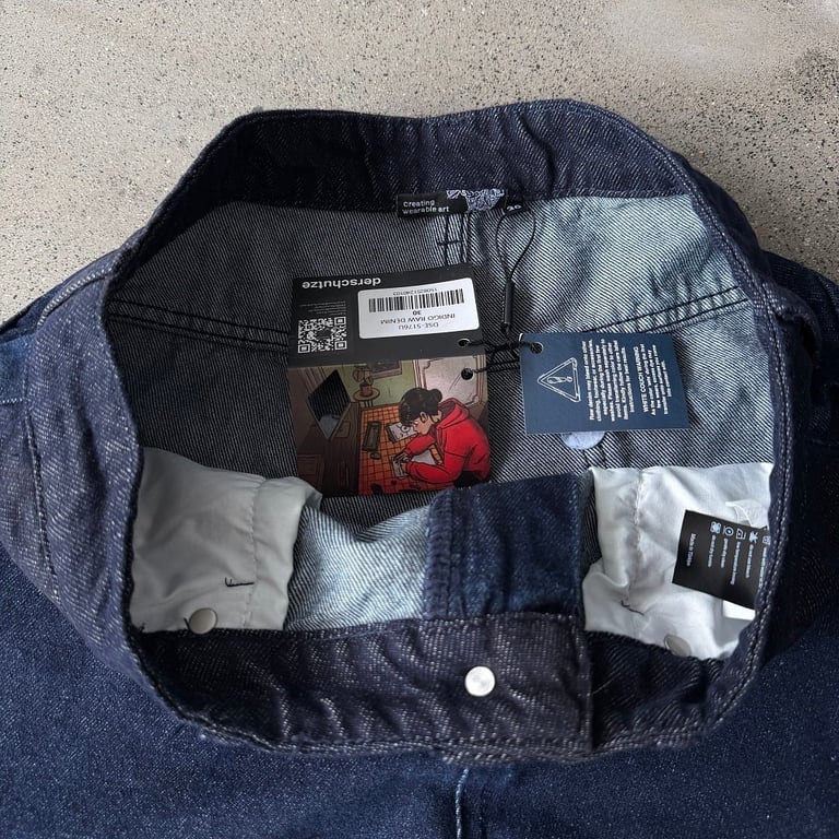 Derschutze Indigo Raw Denim Geisha Embroidery Jeans - 10