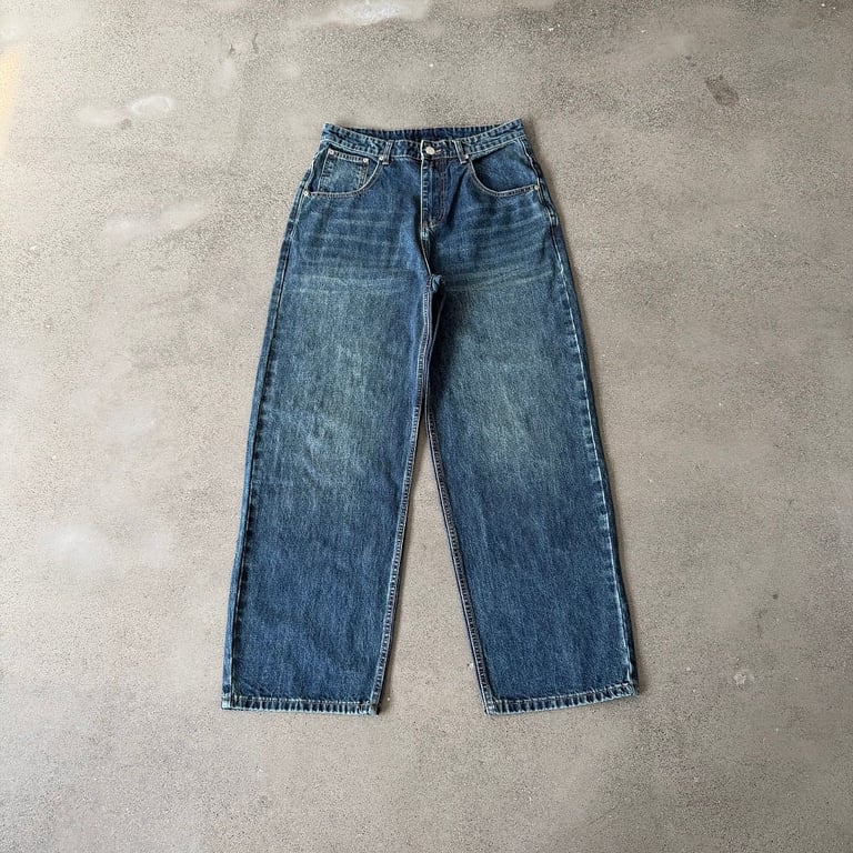 Derschutze Geisha Embroidery Wide Leg Jeans - 5