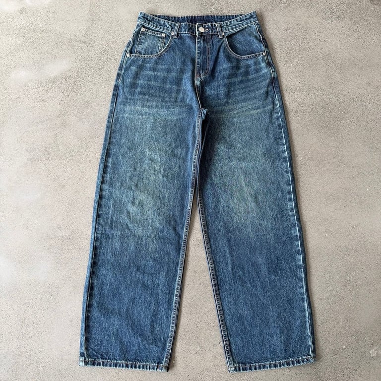 Derschutze Geisha Embroidery Wide Leg Jeans - 6