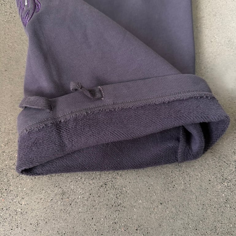 Derschutze Dragon Embroidered Sweatpants Purple - 21