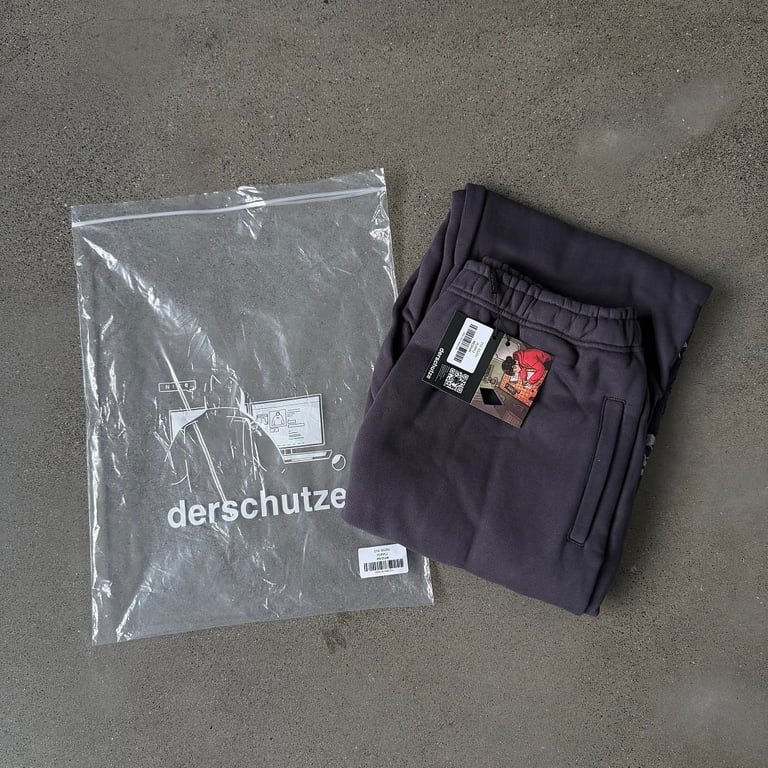 Derschutze Dragon Embroidered Sweatpants Purple - 4