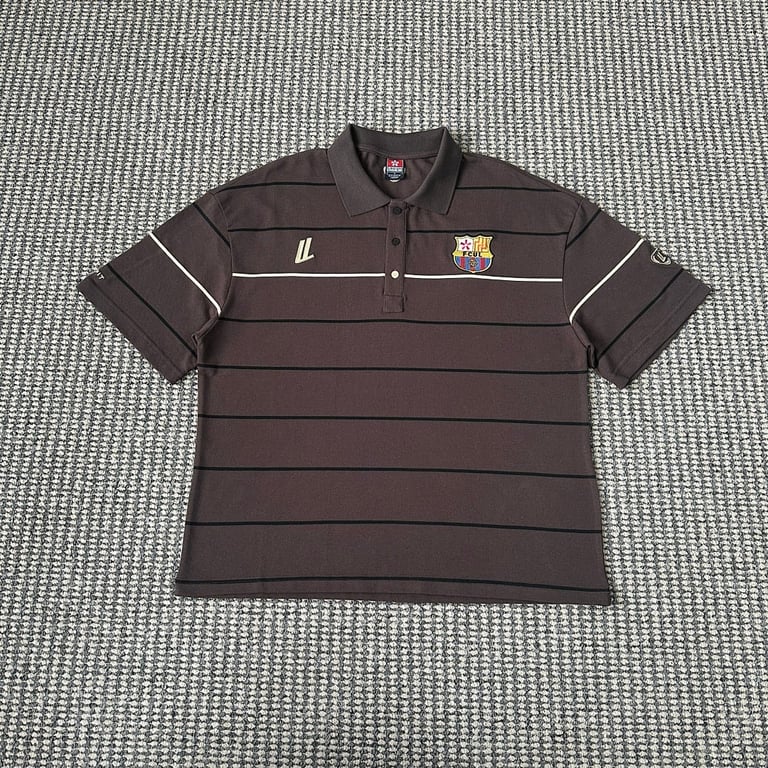Ultralight Striped Polo Shirt Brown - 4