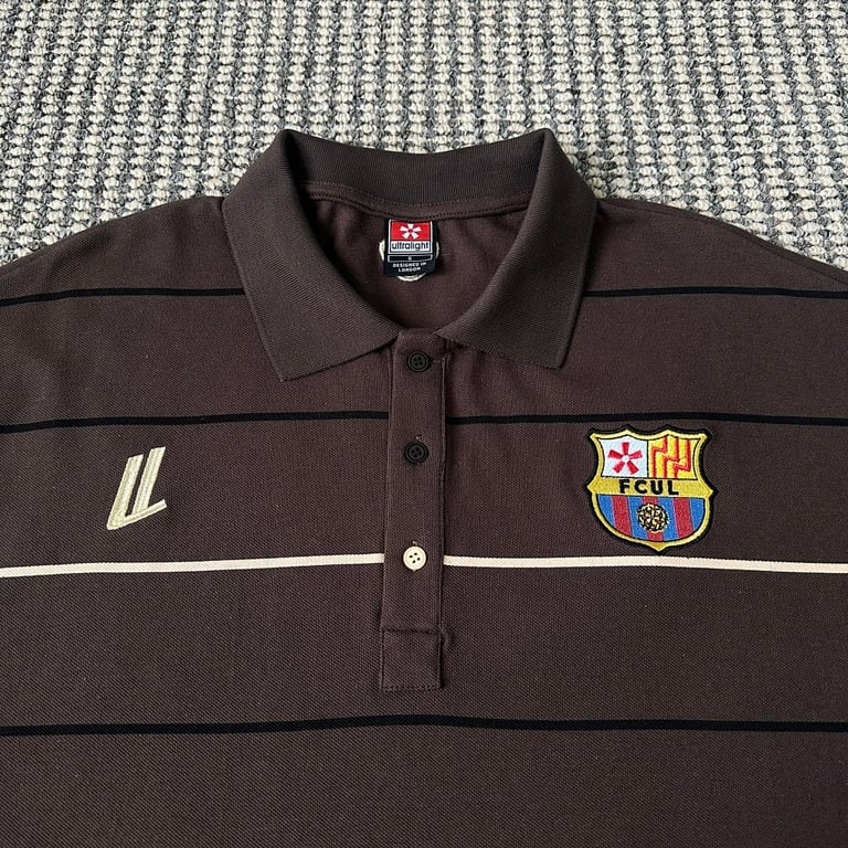 Ultralight Striped Polo Shirt Brown - 6