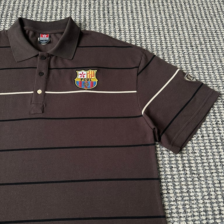 Ultralight Striped Polo Shirt Brown - 7