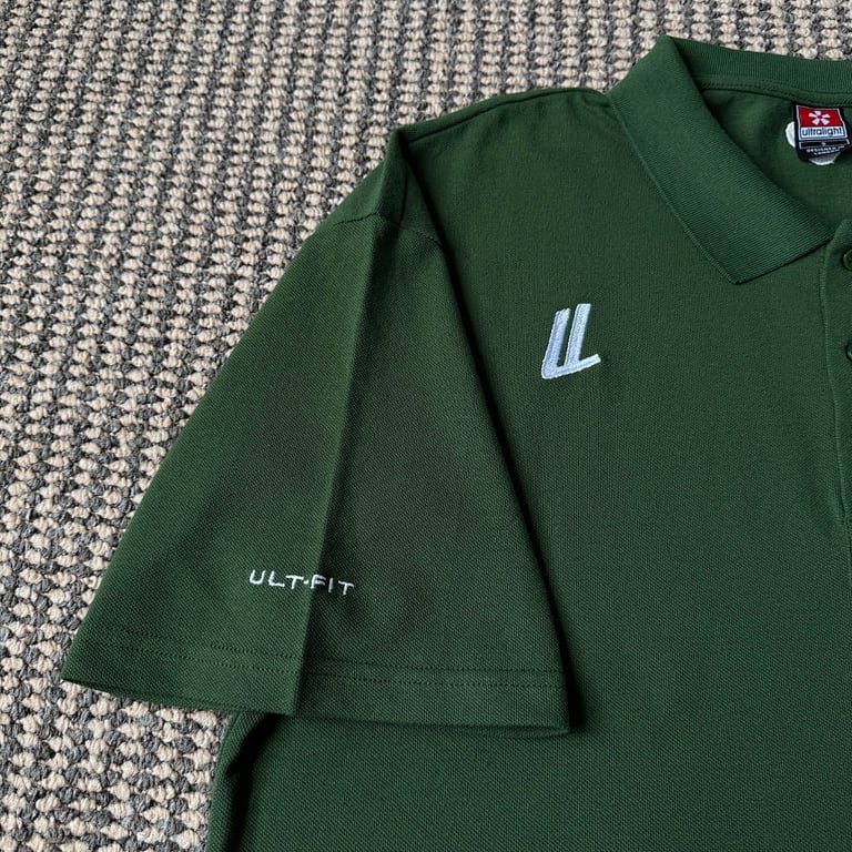 Ultralight Green Graphic Polo - 10