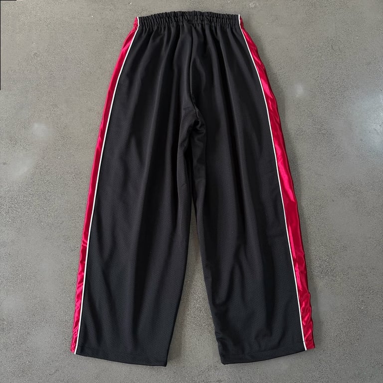 Ultralight Mesh Track Pants Black Red - 15
