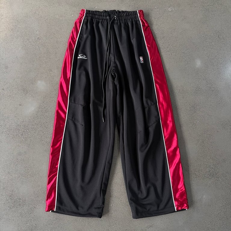 Ultralight Mesh Track Pants Black Red - 5