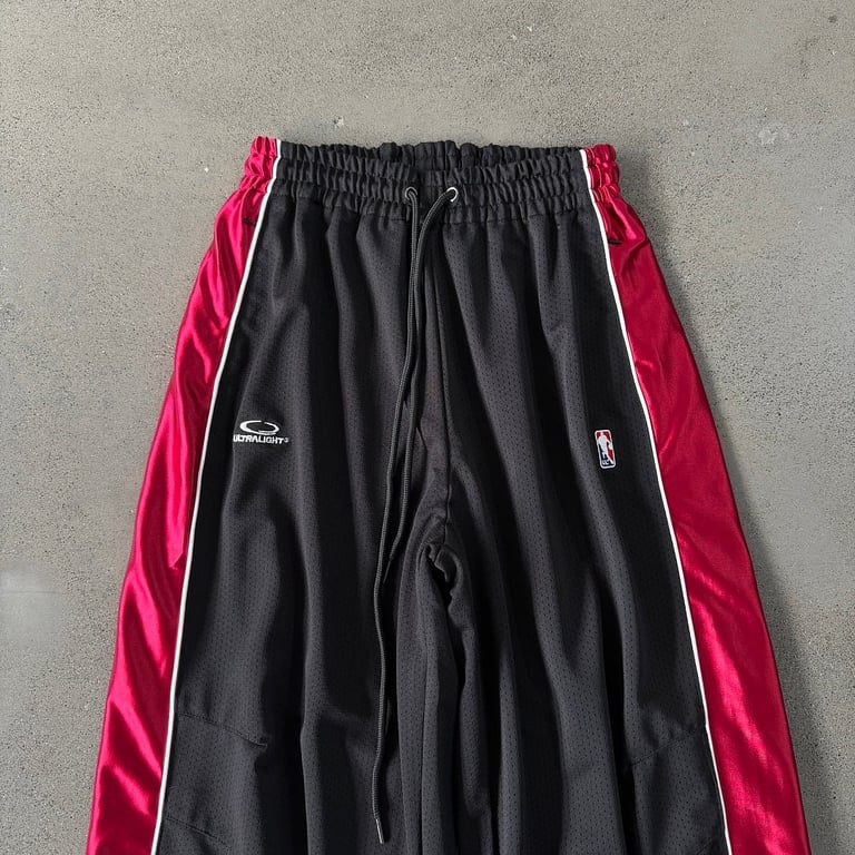 Ultralight Mesh Track Pants Black Red - 6