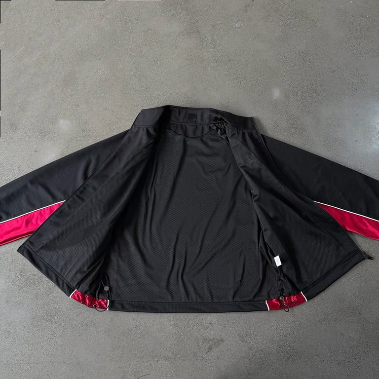 Ultralight NBA Style Track Jacket Black Red - 15