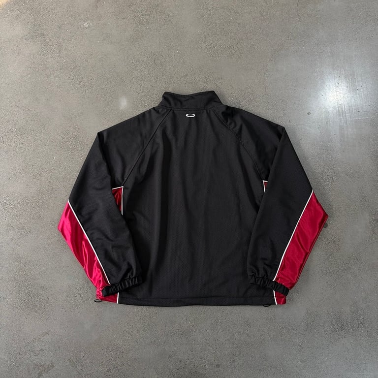 Ultralight NBA Style Track Jacket Black Red - 17