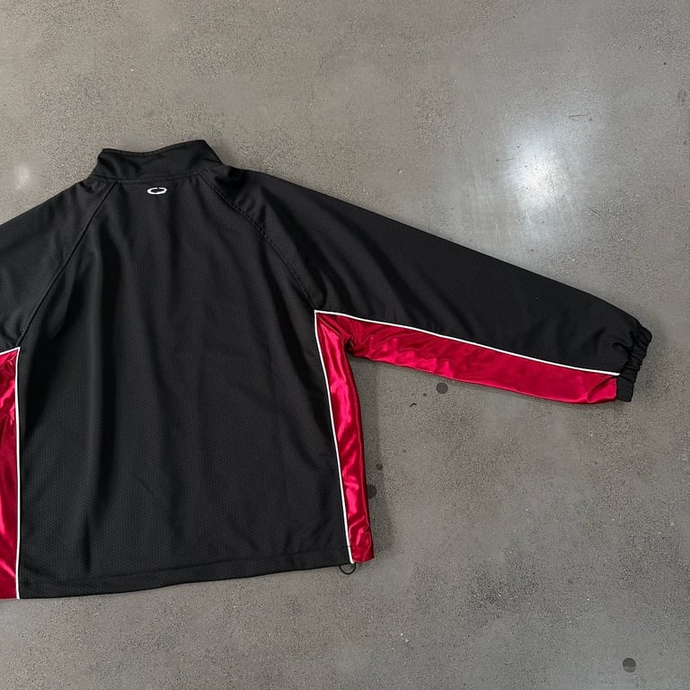 Ultralight NBA Style Track Jacket Black Red - 18