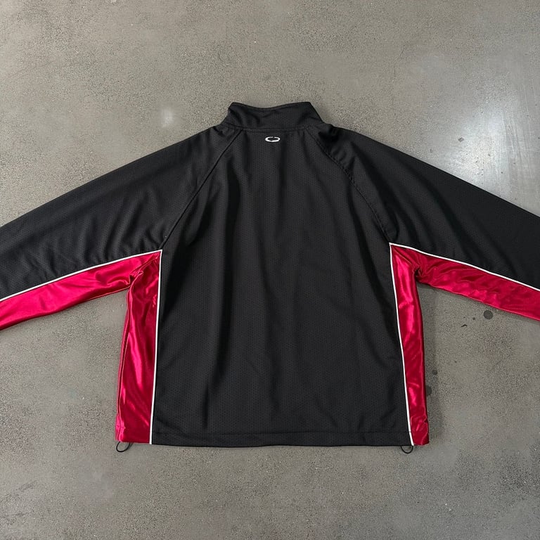 Ultralight NBA Style Track Jacket Black Red - 19