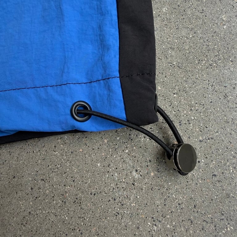 Ultralight Black Track Pants with Blue Accents - 18