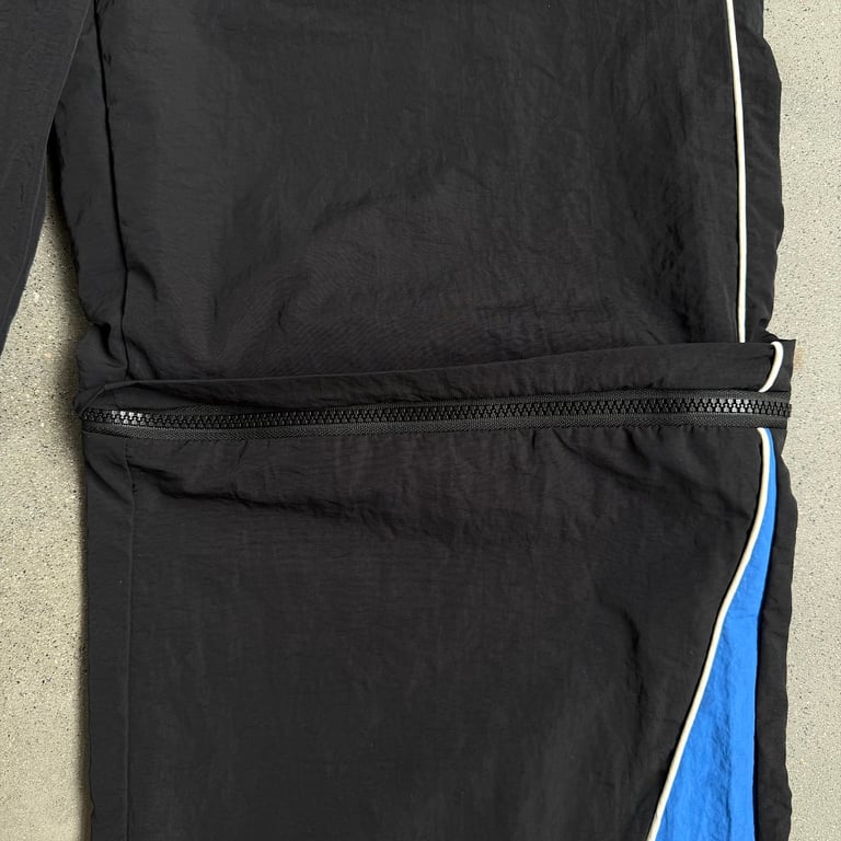Ultralight Black Track Pants with Blue Accents - 20