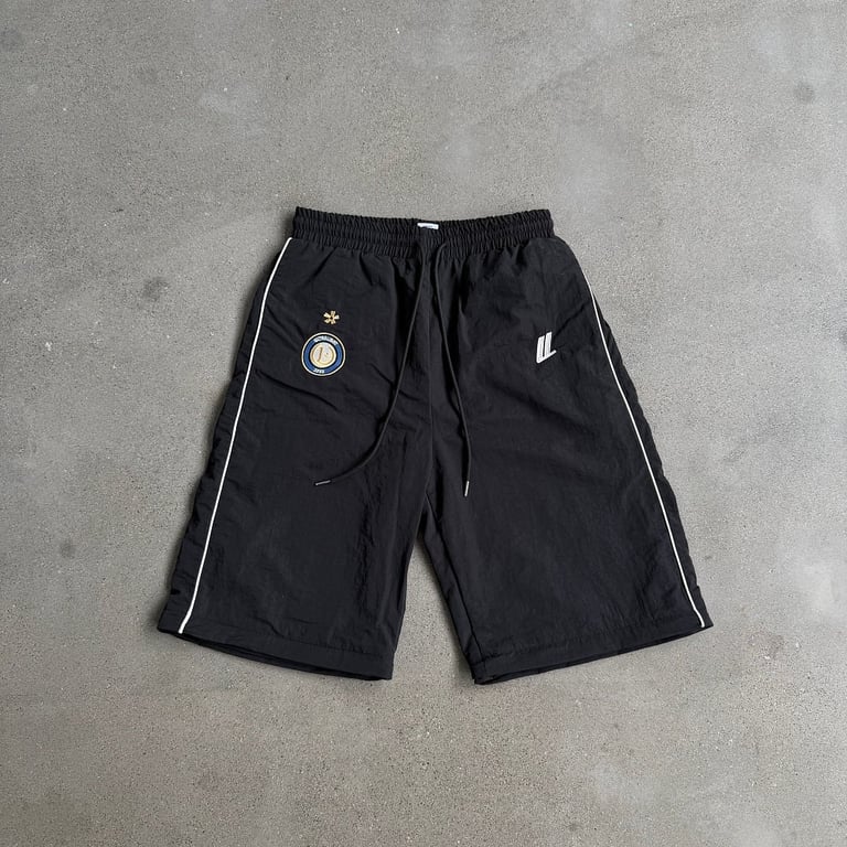 Ultralight Black Track Pants with Blue Accents - 8