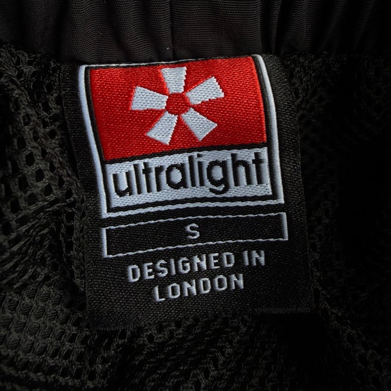 Ultralight Black Track Pants with Blue Accents - 10